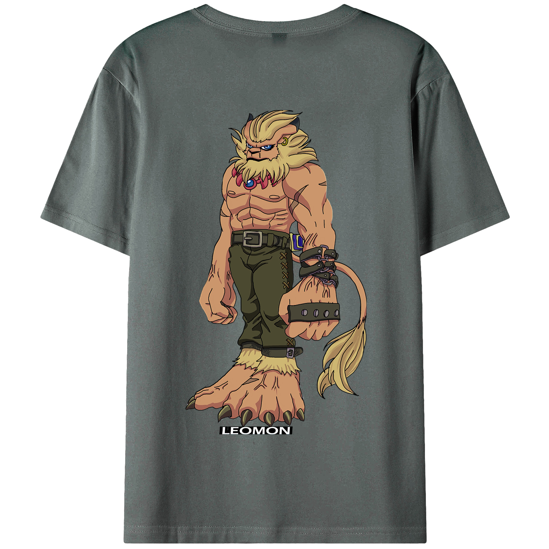 （画像用） Digimon デジタルモンスター/デジモン 綿100％半袖Tシャツ（背面プリント）